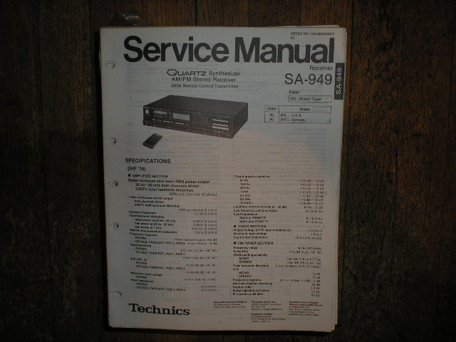 SA-949 Receiver Service Manual
