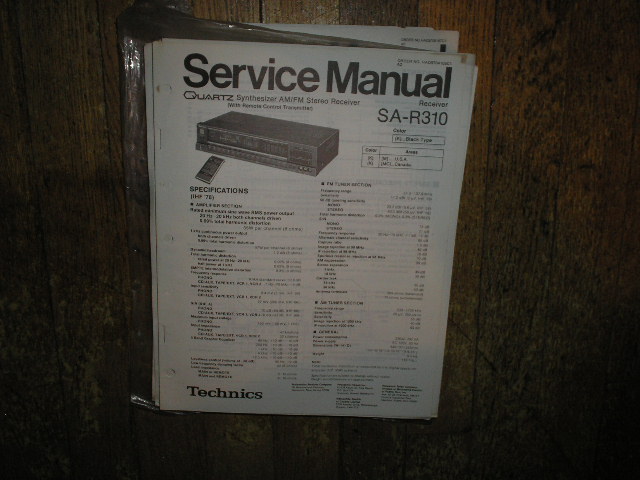 SA-R310 Receiver Service Manual