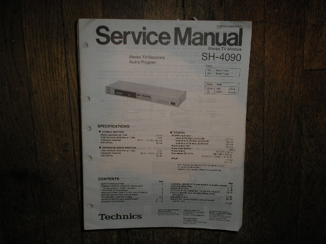 SH-4090 Stereo TV Module Service Manual