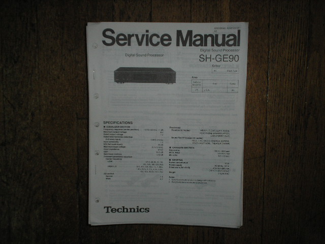 SH-GE90 Equalizer Operator Manual