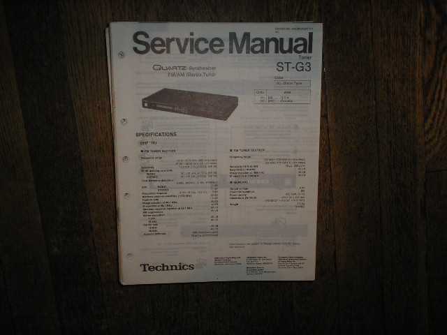 ST-G3 Tuner Service Manual  Technics
