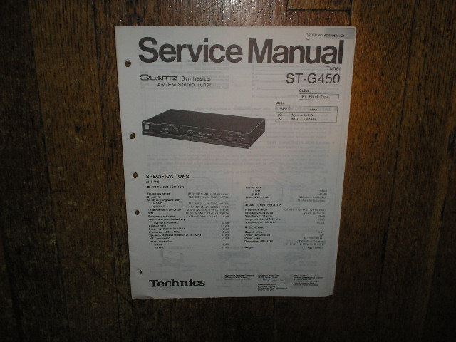 ST-G450 Tuner Service Manual  Technics