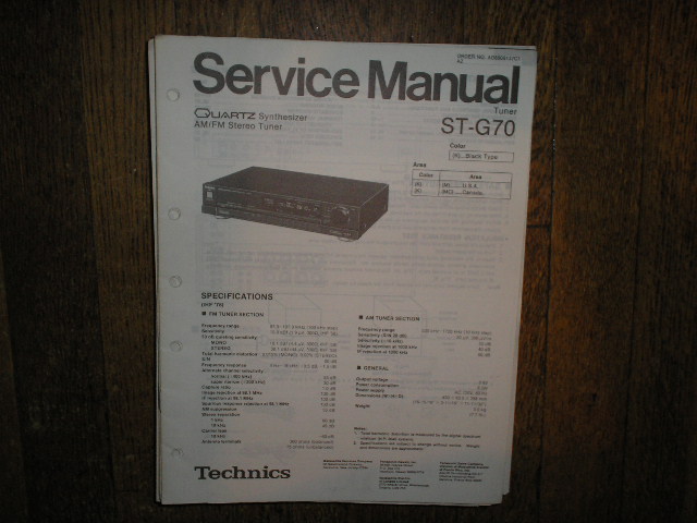 ST-G70 Tuner Service Manual  Technics