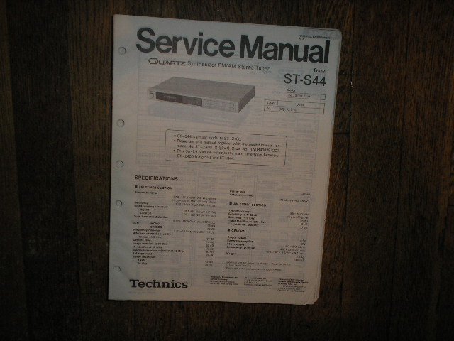 ST-S44 Tuner Service Manual  Technics
