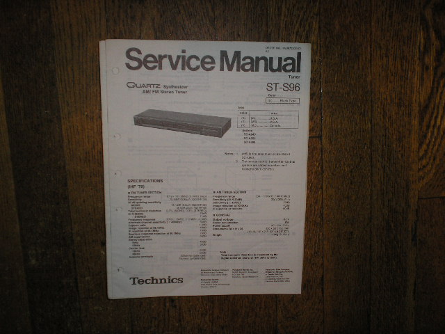 ST-S96 Tuner Service Manual  Technics