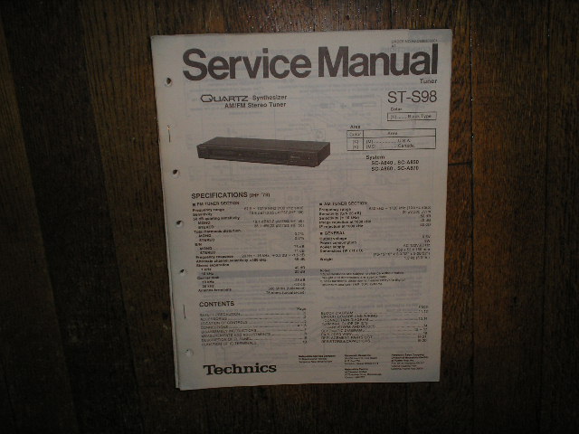ST-S98 Tuner Service Manual  Technics