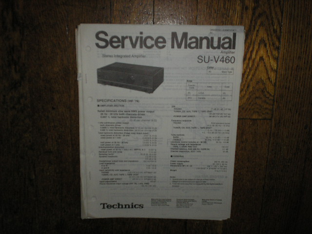SU-V460 Amplifier Service Manual