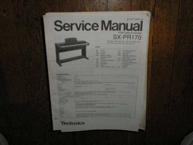 SX-PR170 PCM Digital Ensemble Service Manual