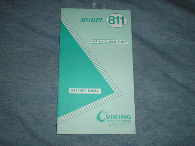 811 8-Track Operating  Instructions