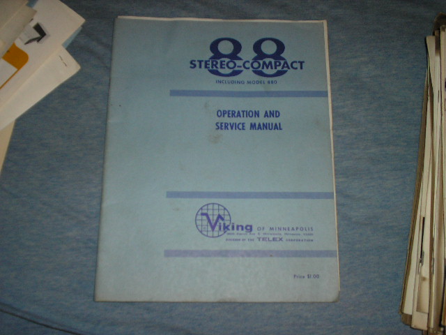 88 880 Tape Transport Operating and Service Instruction Manual  Viking Telex