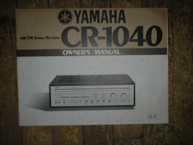 CR-1040 Receiver Owners Manual 