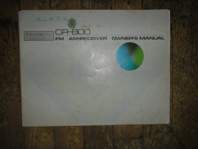 CR-800 Receiver Owners Manual  YAMAHA