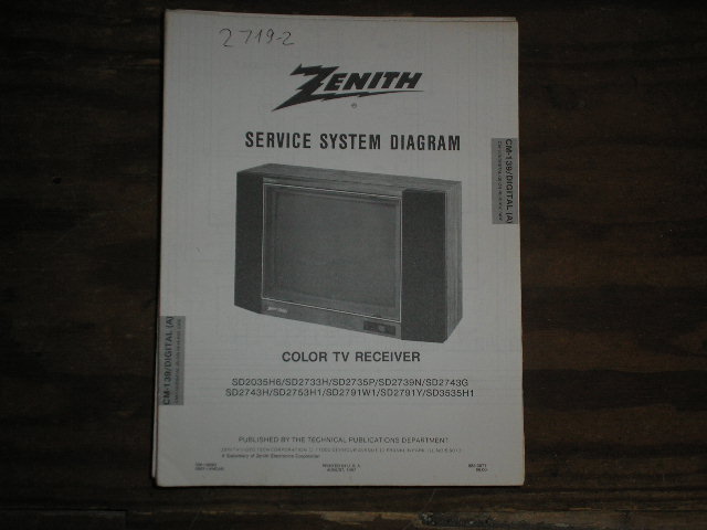 SD1327W3 SD1327Y SD1327Y3 SD3337W TV Service Diagram CM-139 B-1 K L ChassisTelevision Service Information With Schematics