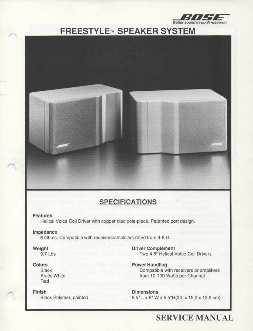 Interaudio Alpha Series Speaker System Service Manual  Bose 