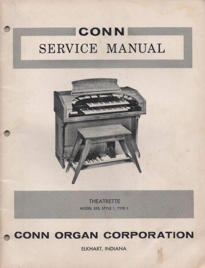 550 Organ Type 1 Service Manual It contains parts lists schematics and board layouts  