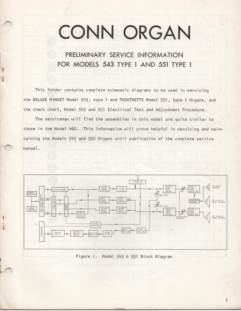 551 Organ Type 1 Service Manual It contains parts lists schematics and board layouts 