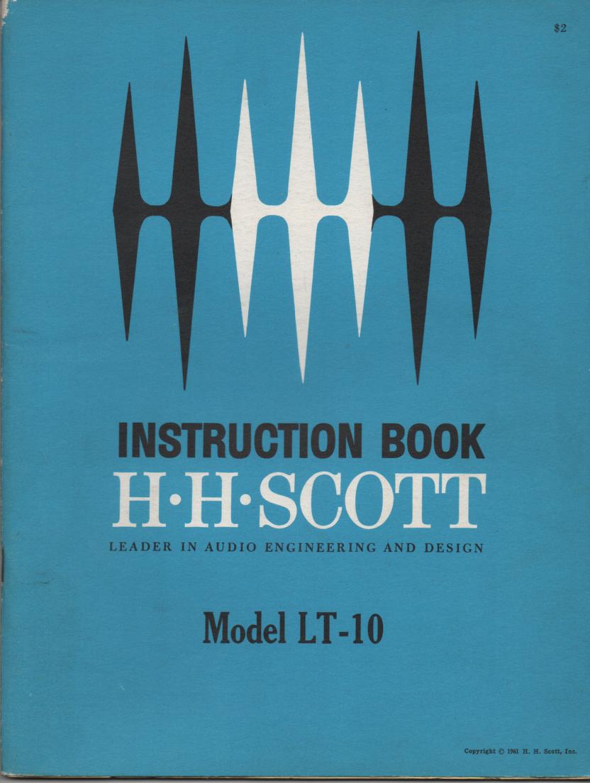 LT-10 Tuner Assembly Service Manual  Scott
