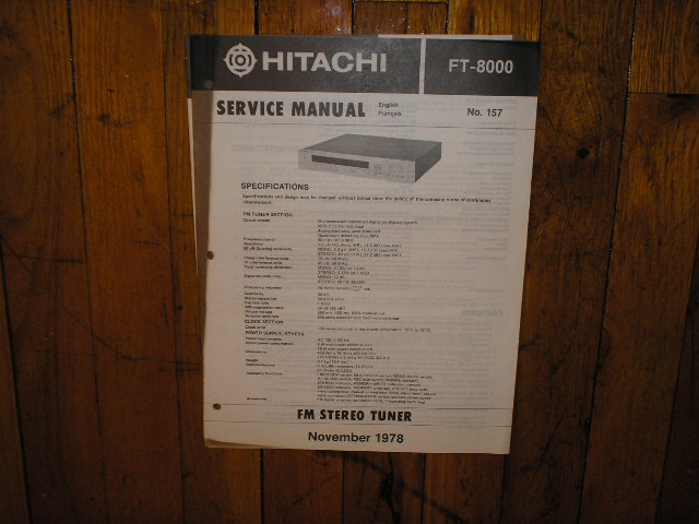 FT-8000 Tuner Service Manual  Hitachi