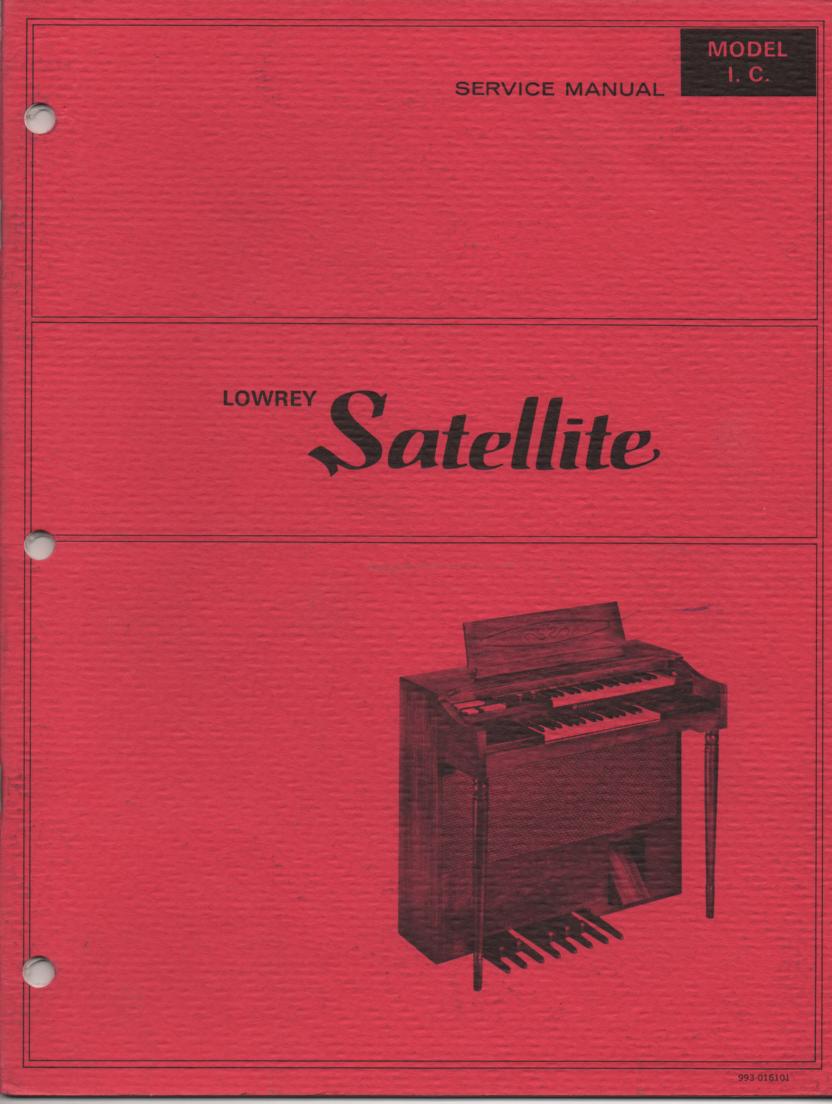IC ICA-1 Satellite Organ Service Manual