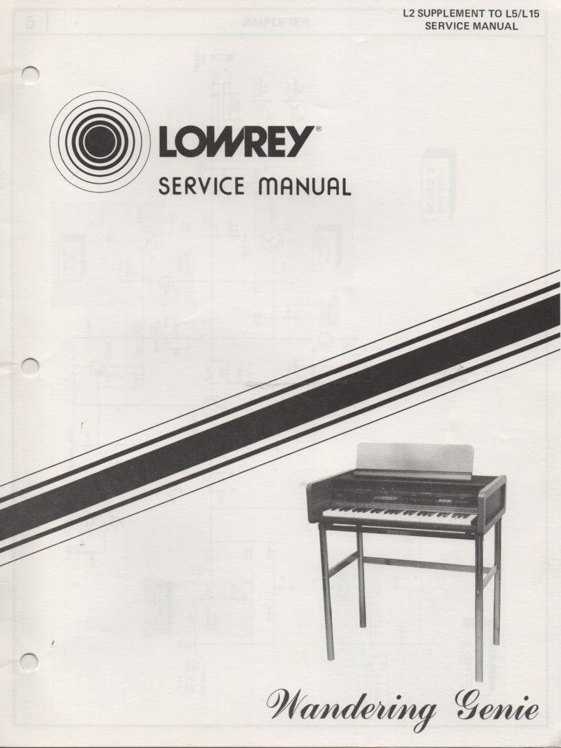 L2 Wandering Genie Organ Service Manual