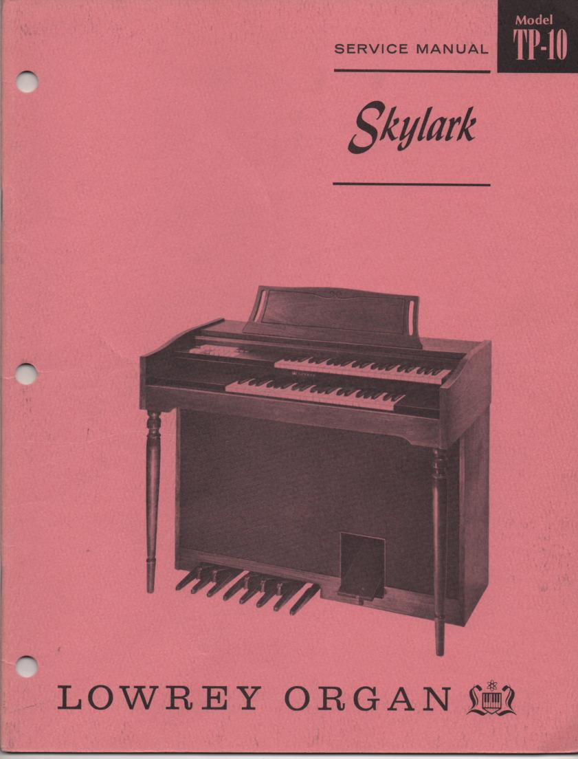 TP10 Skylark Organ Service Manual