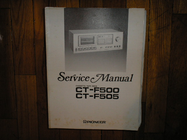 CT-F500 CT-F505 Cassette Deck Service Manual