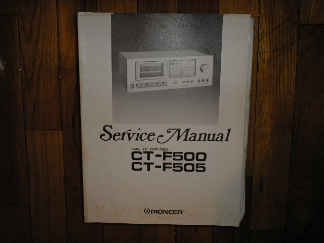 CT-F500 CT-F505 Cassette Deck Service Manual
