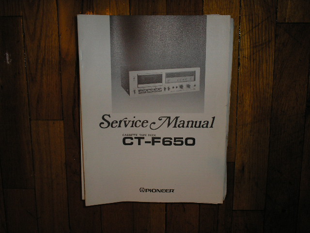 CT-F650 Cassette Deck Service Manual