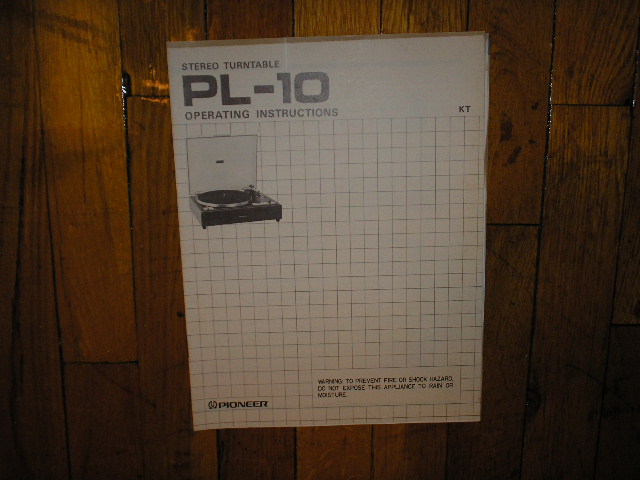PL-10 Turntable Operating Manual