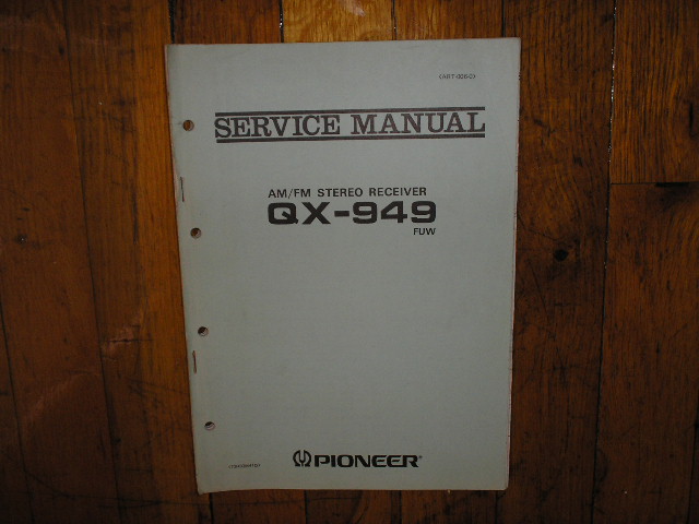 QX-949 FUW Receiver Service Manual. 2 Manuals with large QX-949 FCUW foldout schematic.