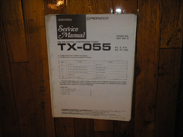 TX-055 Tuner Service Manual  Pioneer