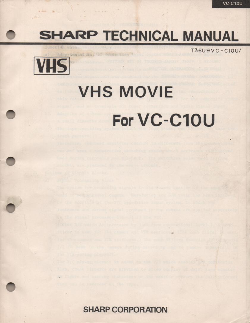 VC-C10 VHS Technical Service Manual