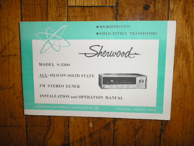 S-3300 Tuner Owners Manual  Sherwood