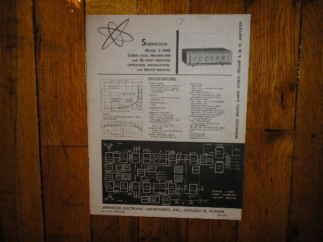 S-4400 Amplifier Operation, Installation, Service Manual. Tubes are 4 7189 or 6BQ5 or EL84 4 12AX7 1 12DW7 1 7199 1 5AR4 or GZ34..