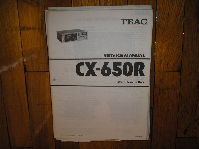 CX-650R Cassette Deck Service Manual
