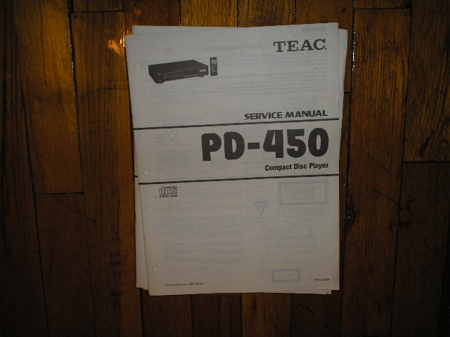 PD-450 CD Player Service Manual
