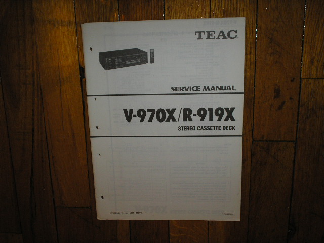 R-919X R-970X Cassette Deck Service Manual