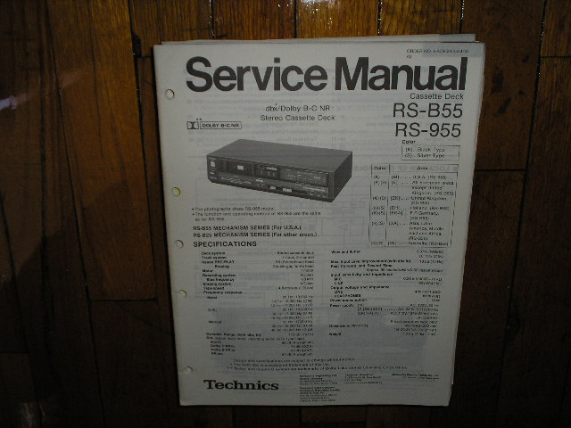 RS-955R Cassette Deck Service Manual