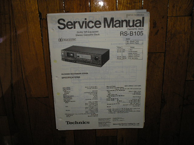 RS-B105 Cassette Deck Service Manual