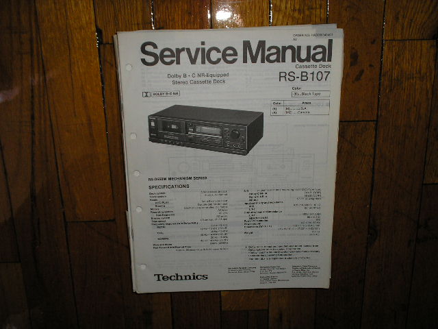 RS-B107 Cassette Deck Service Manual