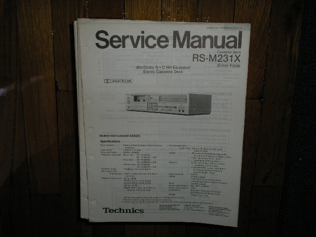 RS-M231X Cassette Deck Service Manual