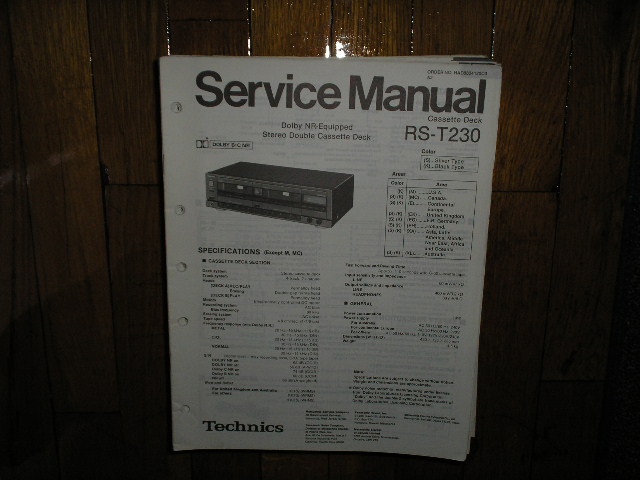 RS-T230 Cassette Deck Service Manual