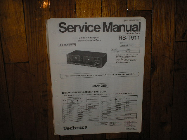 RS-T911 Cassette Deck Service Manual