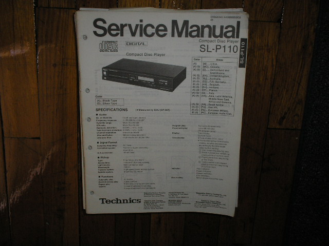 SL-P110 CD Player Service Manual