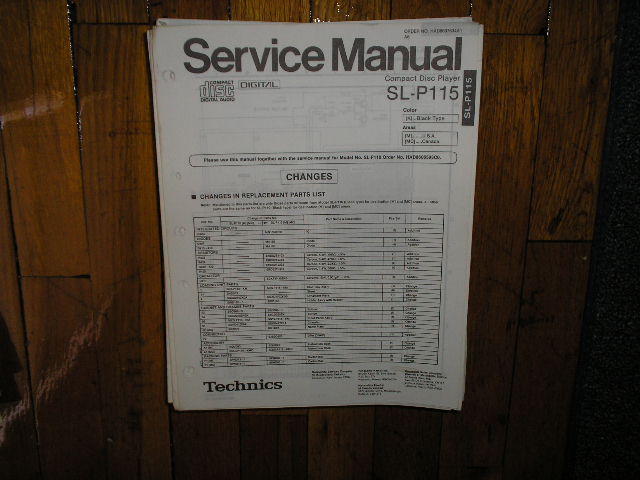 SL-P115 CD Player Operating Manual