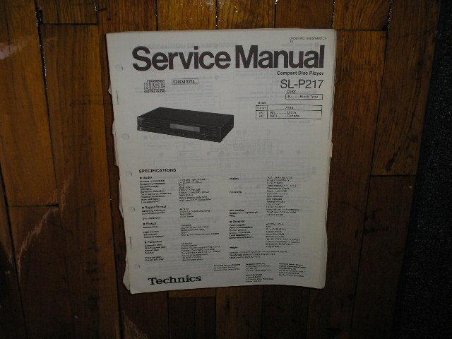 SL-P217 CD Player Operating Manual