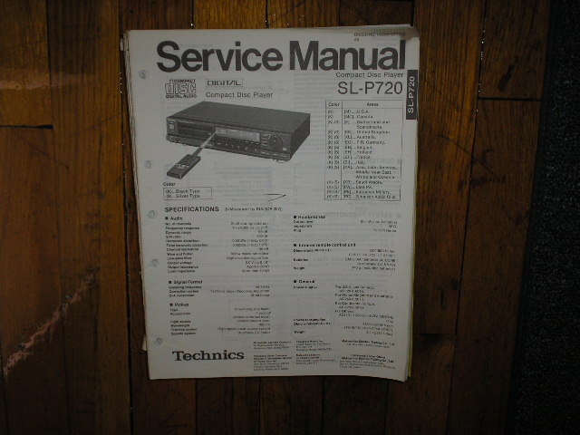 SL-P720 CD Player Service Manual