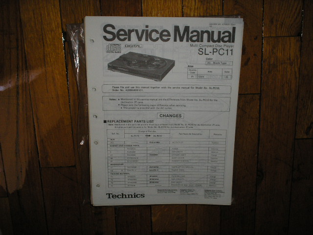 SL-PC11 CD Player Operating Manual