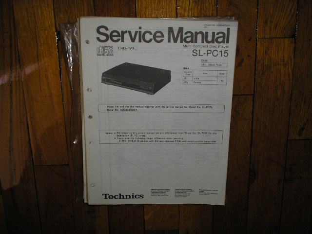 SL-PC15 CD Player Operating Manual