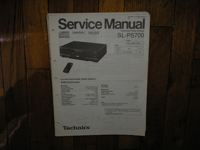 SL-PS700 CD Player Operating Manual